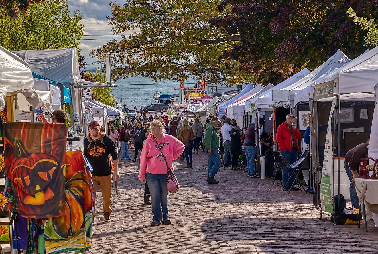 Applefest in Bayfield, Wisconsin. Editorial credit: Jacob Boomsma / Shutterstock.com.