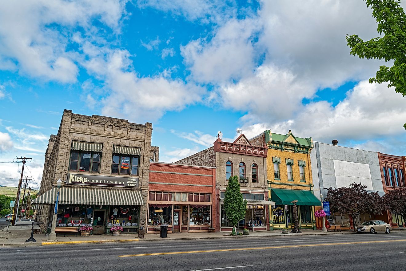 The historic district in Baker City, Oregon. Editorial credit: davidrh / Shutterstock.com