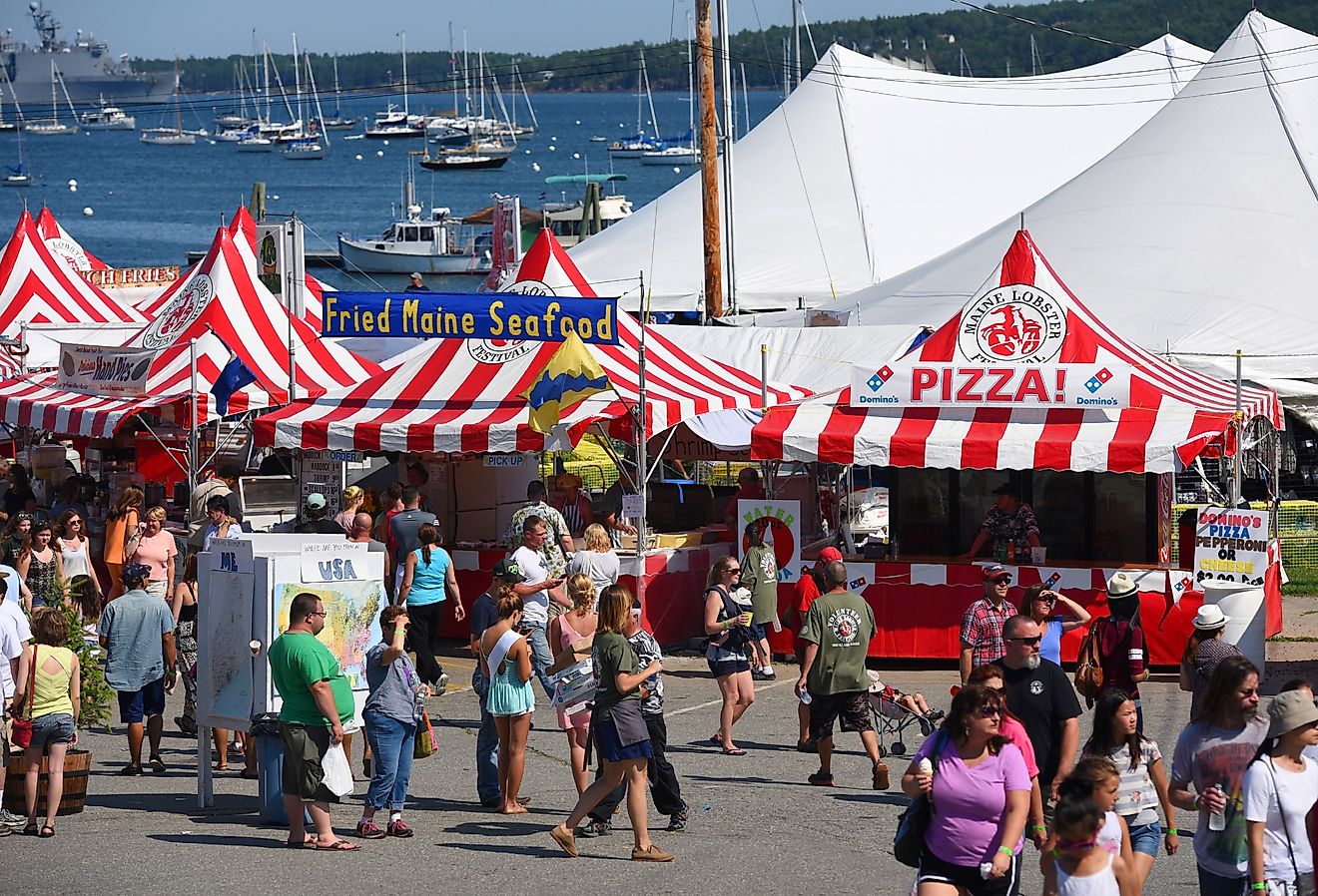 Rockland Lobster Festival in summer, Rockland, Maine. Image credit Wangkun Jia via Shutterstock