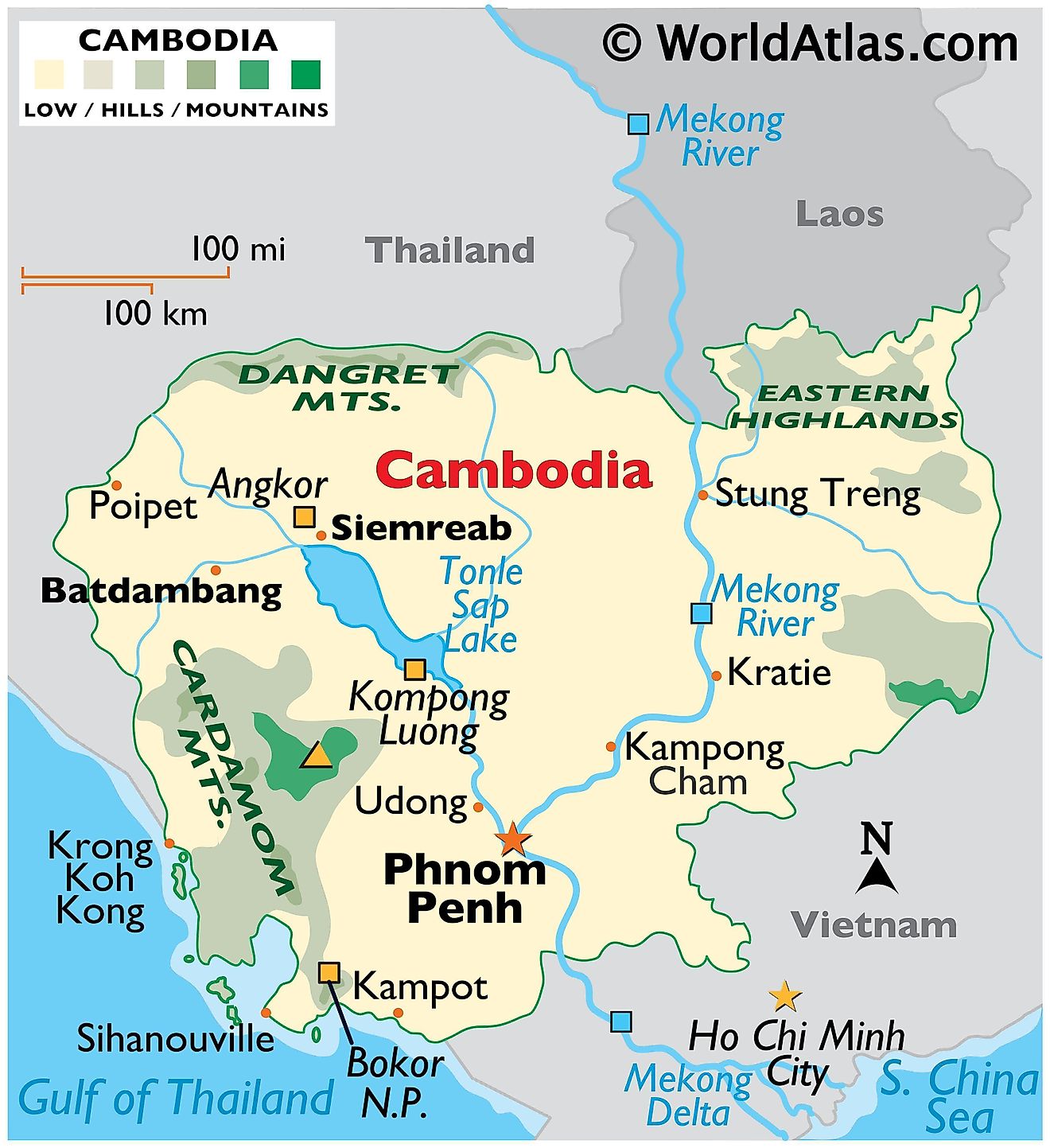 show map of cambodia