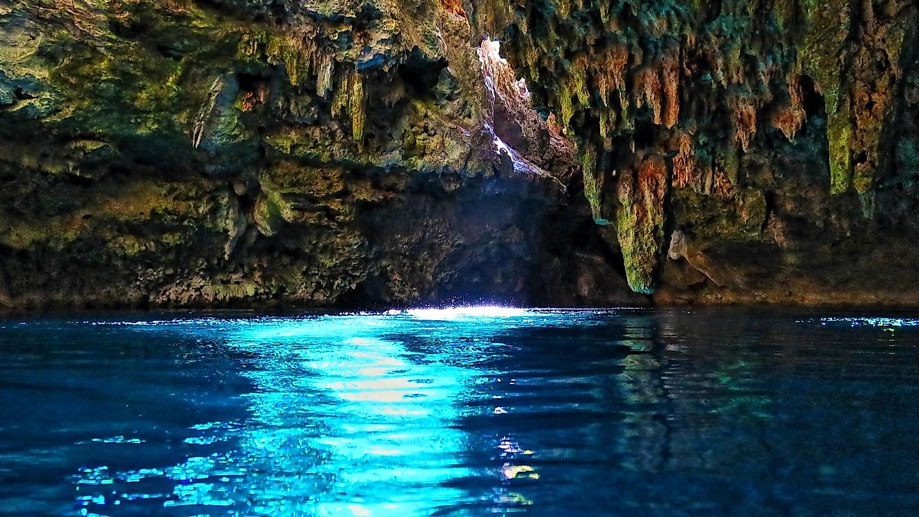 an underground lake