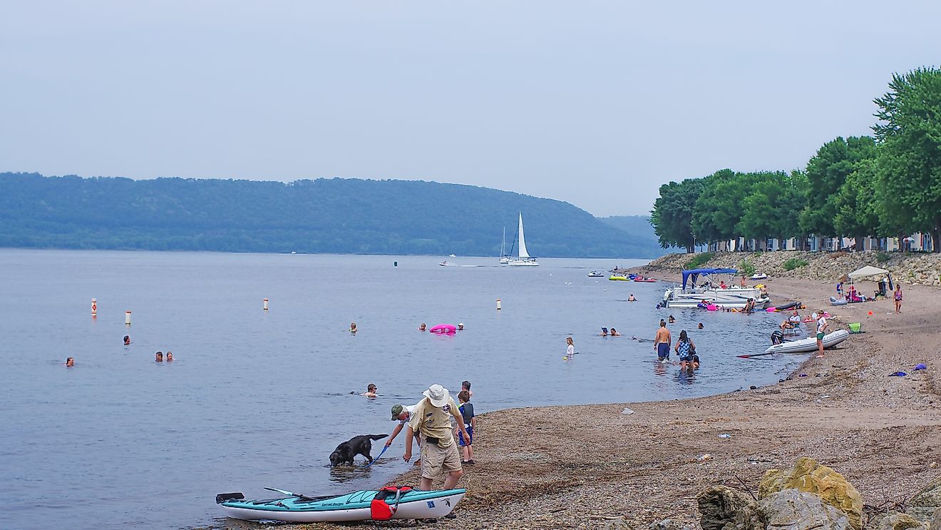 Lake Pepin in Pepin, Wisconsin.