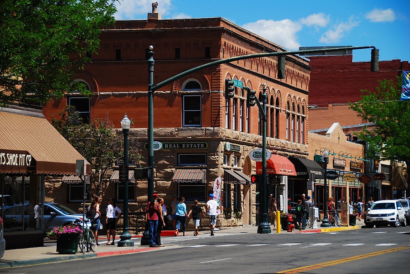 A view of Main Avenue in Durango, Colorado. Editorial credit: WorldPictures / Shutterstock.com.
