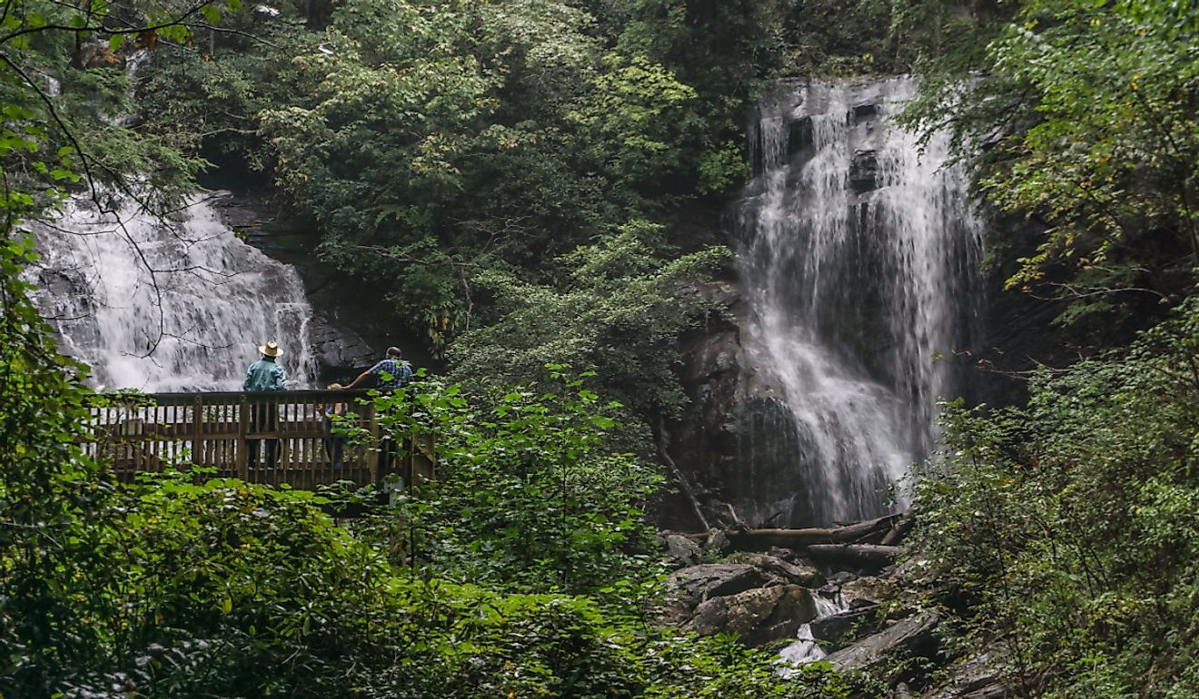 Anna Ruby Falls near Helen, Georgia