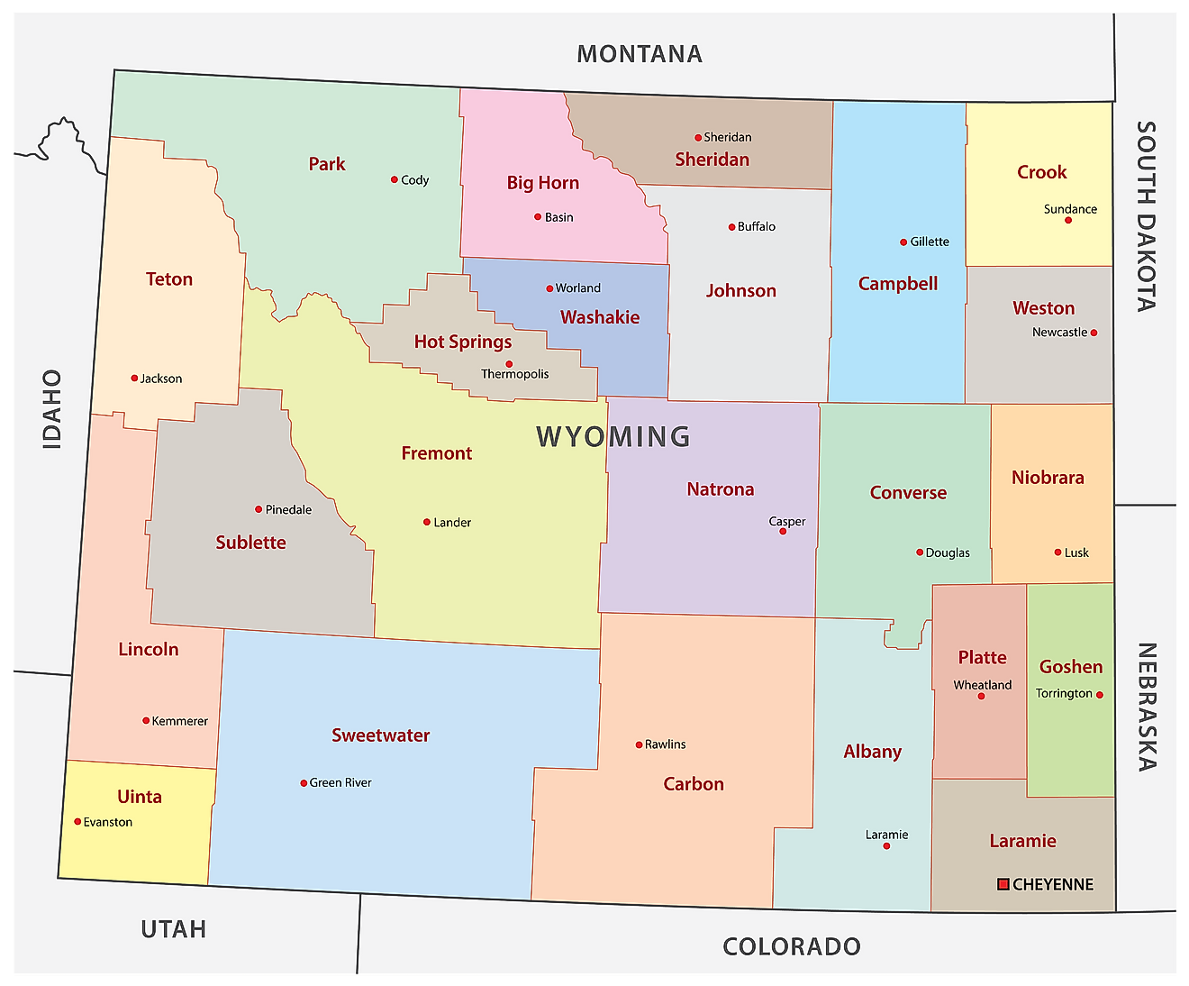 Wyoming Maps & Facts - World Atlas