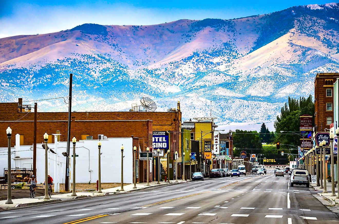 The gorgeous mountain town of Ely, Nevada.