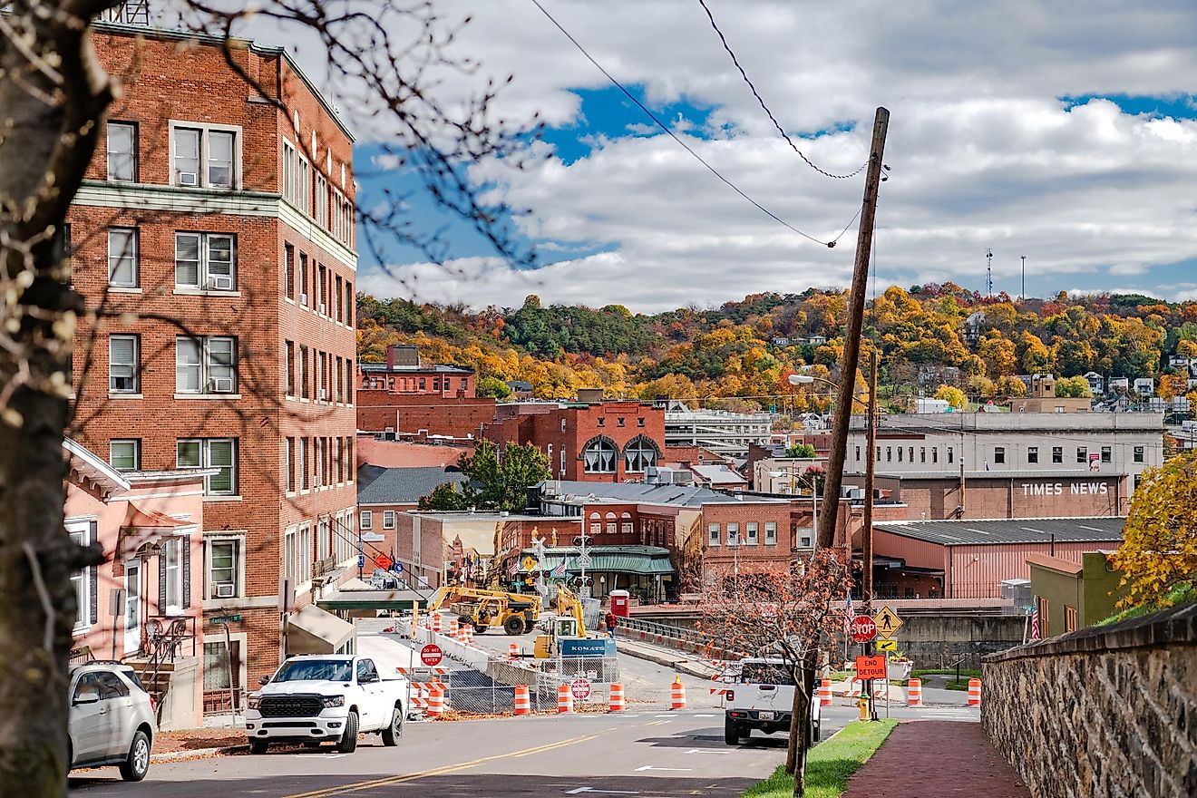 The charming town of Cumberland, Maryland.