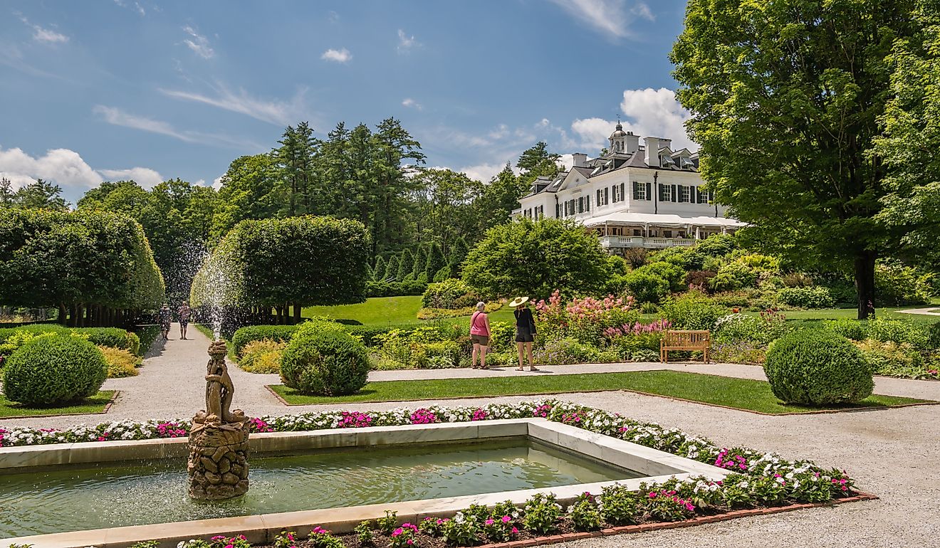 The Mount was the country home of the writer Edith Wharton in the early 1900s. Editorial credit: Heidi Besen / Shutterstock.com