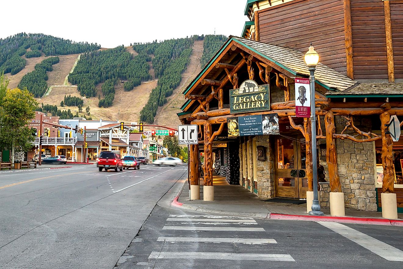  Downtown Jackson Hole, Wyoming. Editorial credit: f11photo / Shutterstock.com
