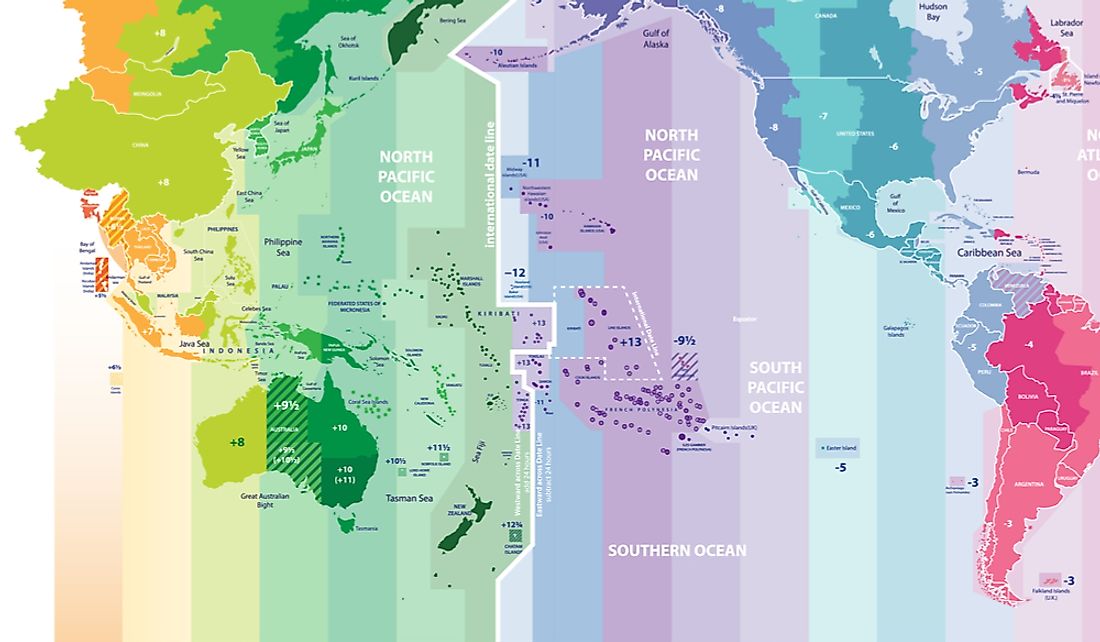 What Is The Biggest Time Difference Between Two Places On Earth Worldatlas
