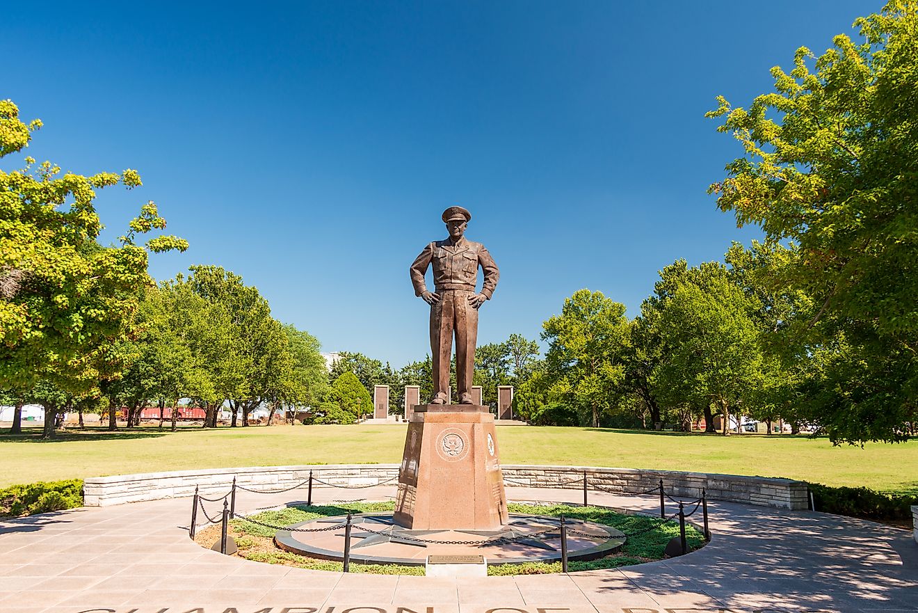 Eisenhower Presidential Library and Museum in Abilene, Kansas. Editorial credit: Michelangelo DeSantis / Shutterstock.com