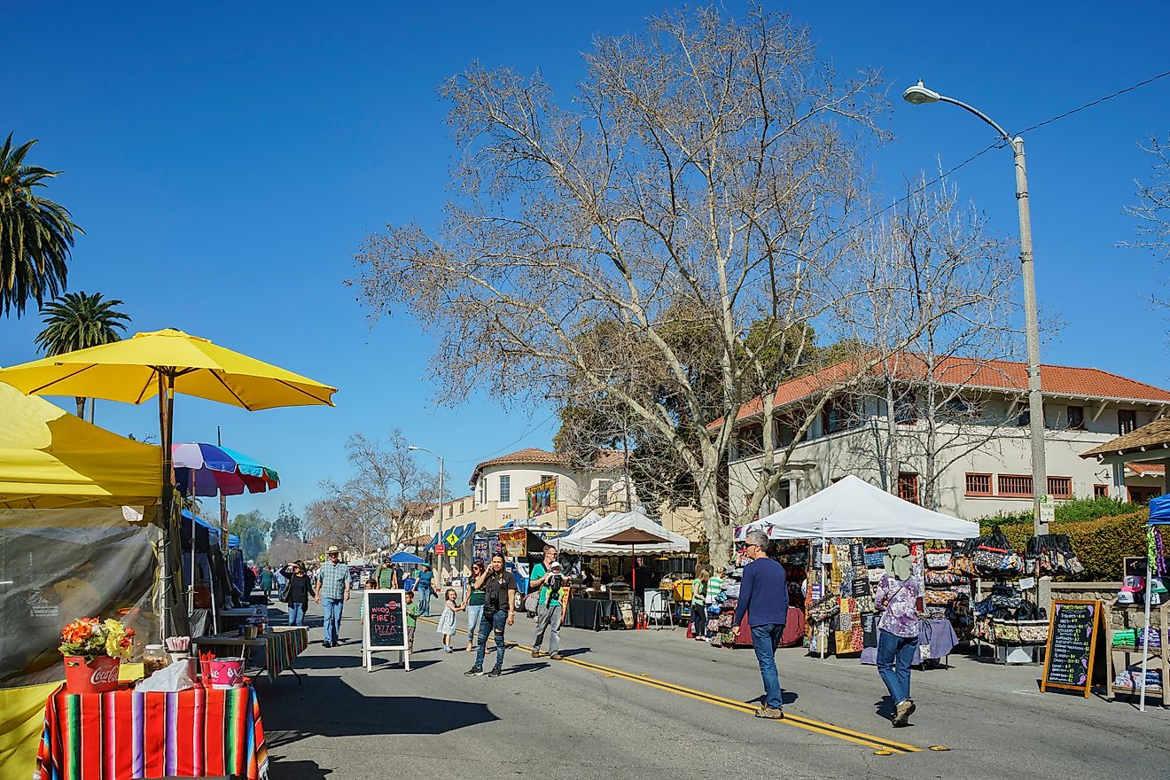 Wisteria Festival event in Sierra Madre, California, via Kit Leong / Shutterstock.com