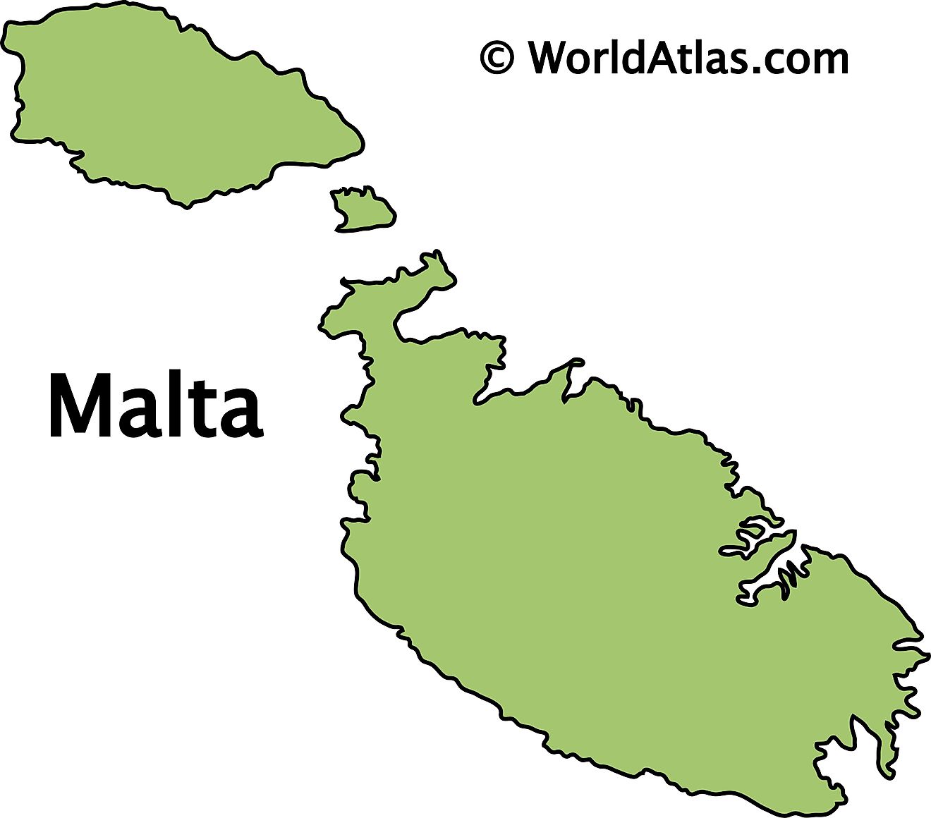 Printable Map Of Malta