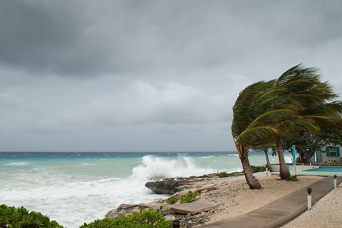 Hurricanes often carry with them very strong winds. 