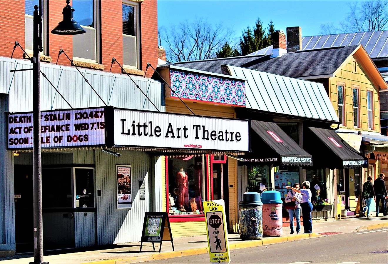 The Little Art Theater in Yellow Springs, Ohio. Image credit Madison Muskopf via Shutterstock