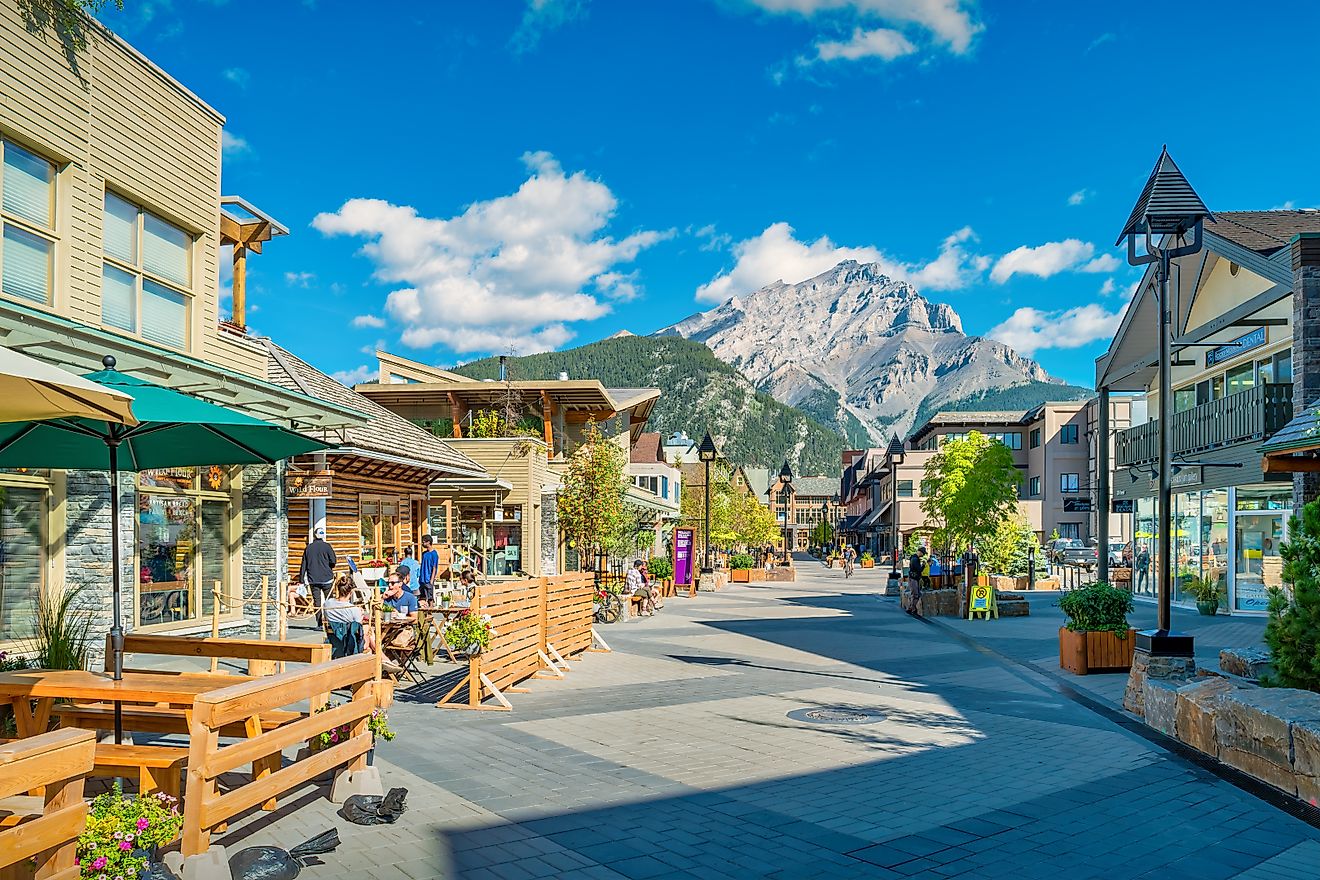 Downtown Banff Alberta Canada, via benedek / iStock.com