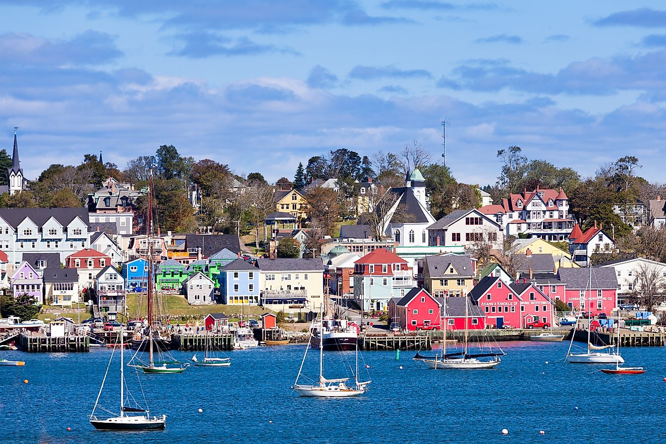 The beautiful town of Lunenburg, Nova Scotia. Editorial credit: Pi-Lens / Shutterstock.com.