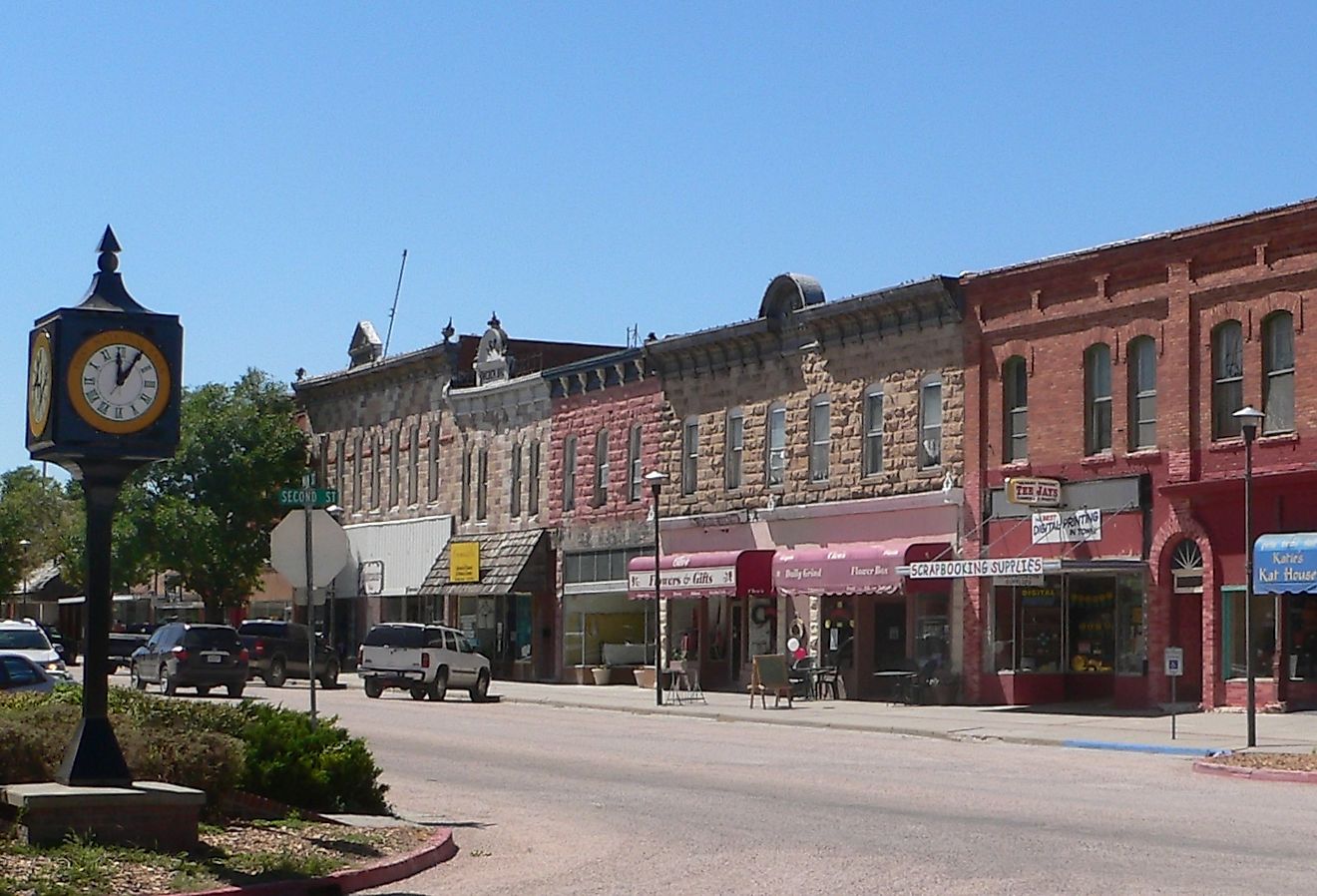 Main Street in Chadron, Nebraska.