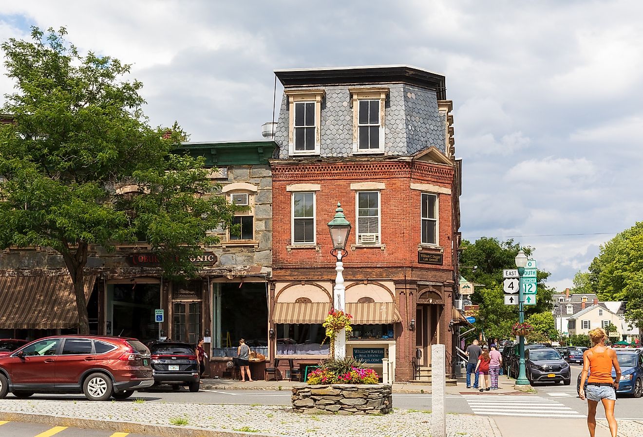 Downtown Woodstock, Vermont. Image credit hw22 via Shutterstock