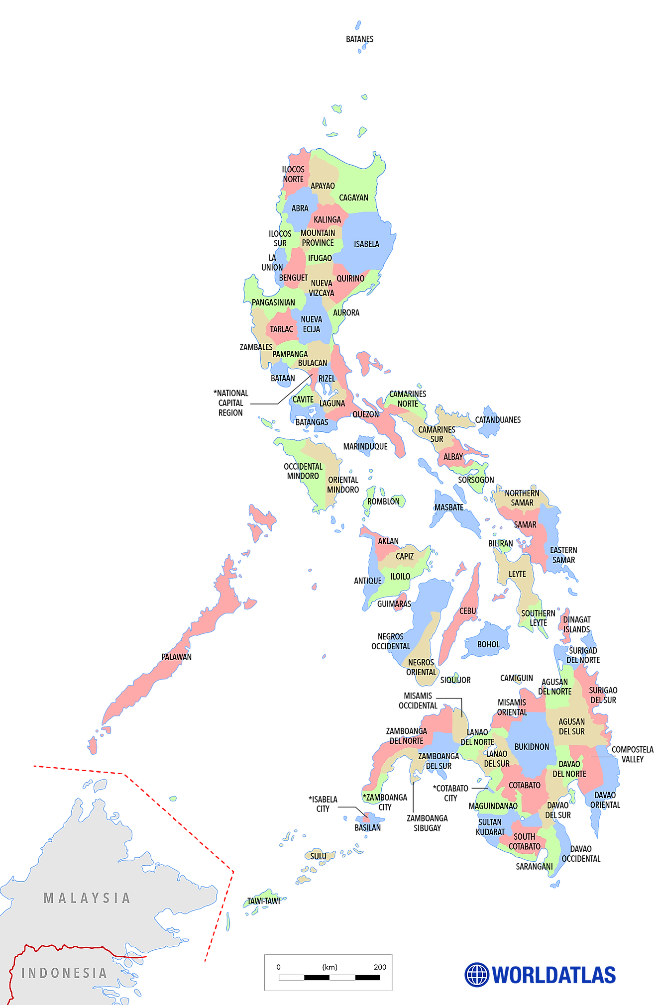 PHILIPPINES MAP, Travel 地図 Atlas