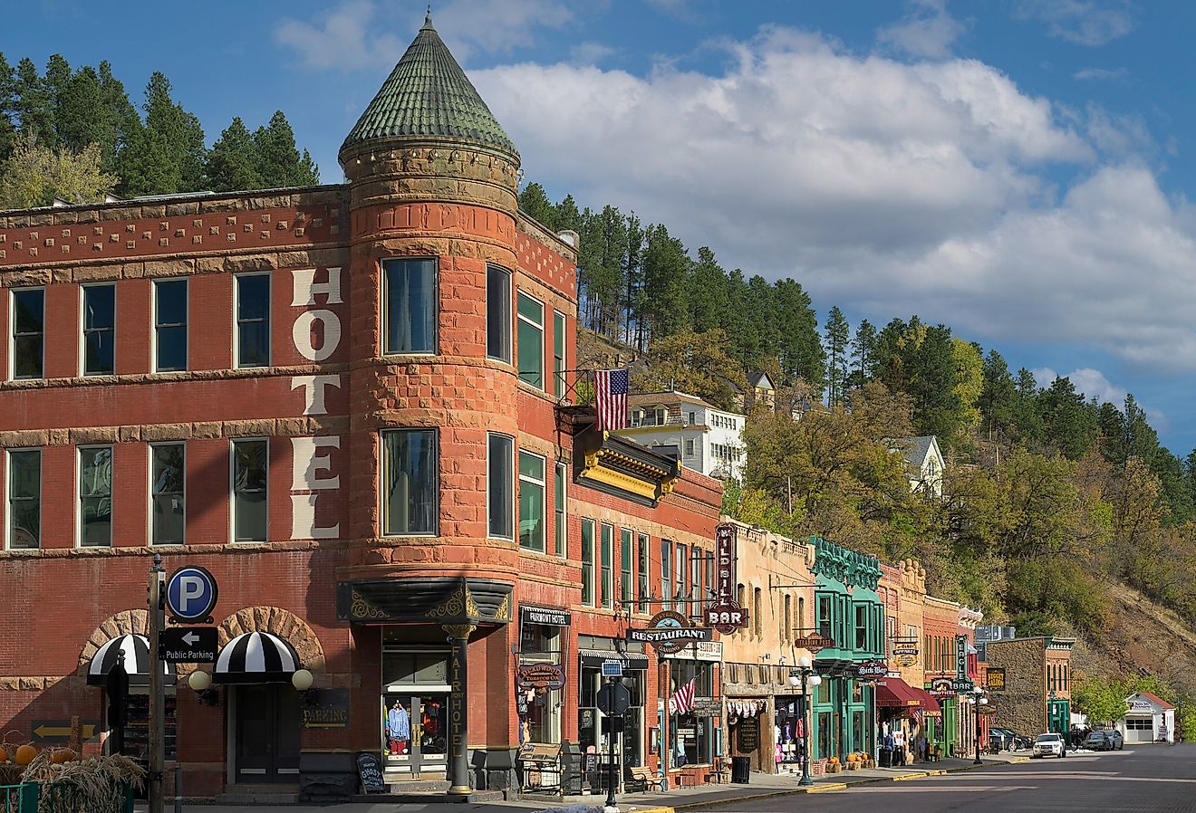 The Historic Fairmont Hotel Oyster Bay Bar Casino on Main Street, Deadwood, South Dakota. Image credit Nagel Photography via Shutterstock