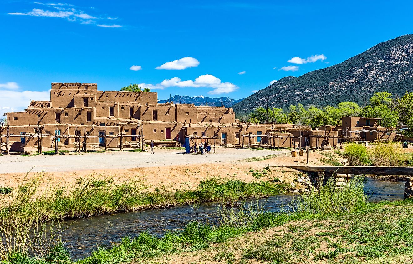 The Taos Pueblo in New Mexico. Editorial credit: Gimas / Shutterstock.com.