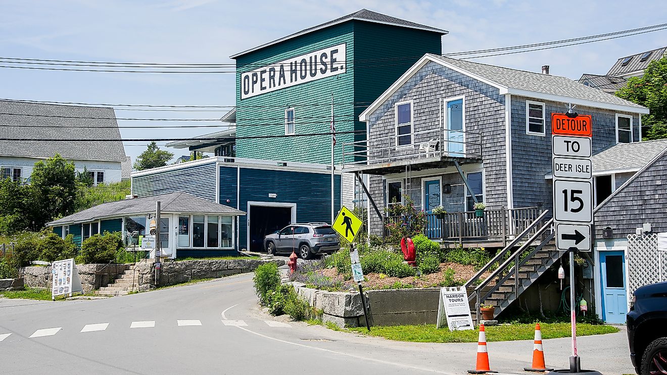 The Opera House in Stonington, Maine. Editorial credit: Miro Vrlik Photography / Shutterstock.com