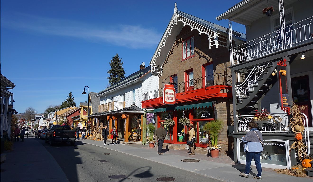 View of Rue Saint Jean Baptiste in Baie-Saint-Paul. Editorial credit: Lee Jung Tak / Shutterstock.com