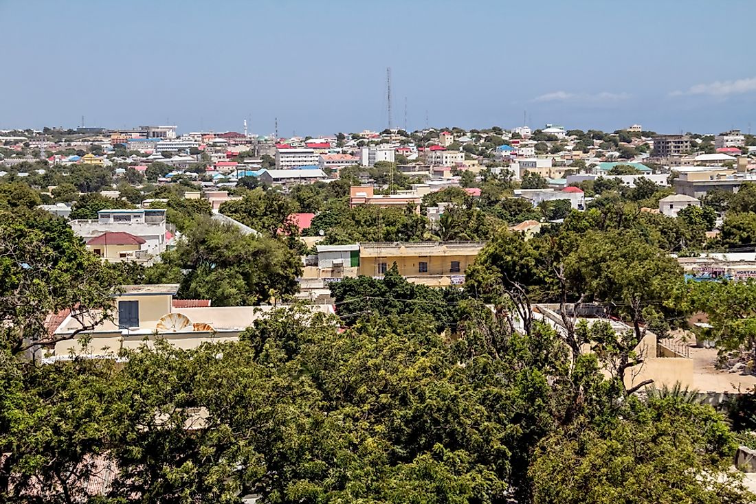 Mogadishu​ is Somalia's biggest city. Editorial credit: M DOGAN / Shutterstock.com. 