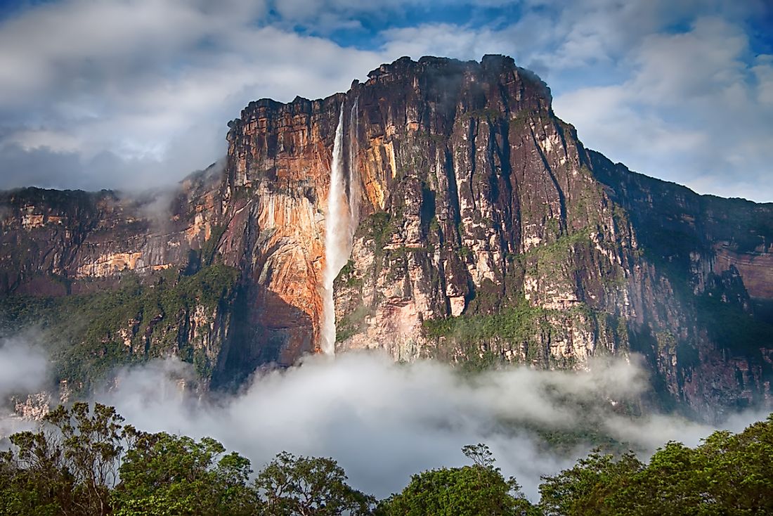 With its waters plunging nearly 1 kilometer off of Mount Auyantepui, Venezuala's Angel Falls is widely considered to be the highest waterfall in the world.