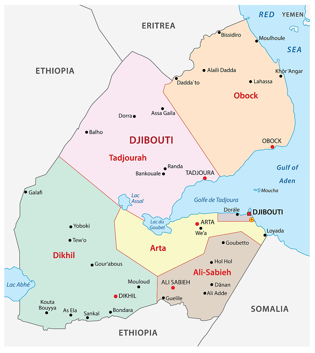 Djibouti Maps Facts World Atlas