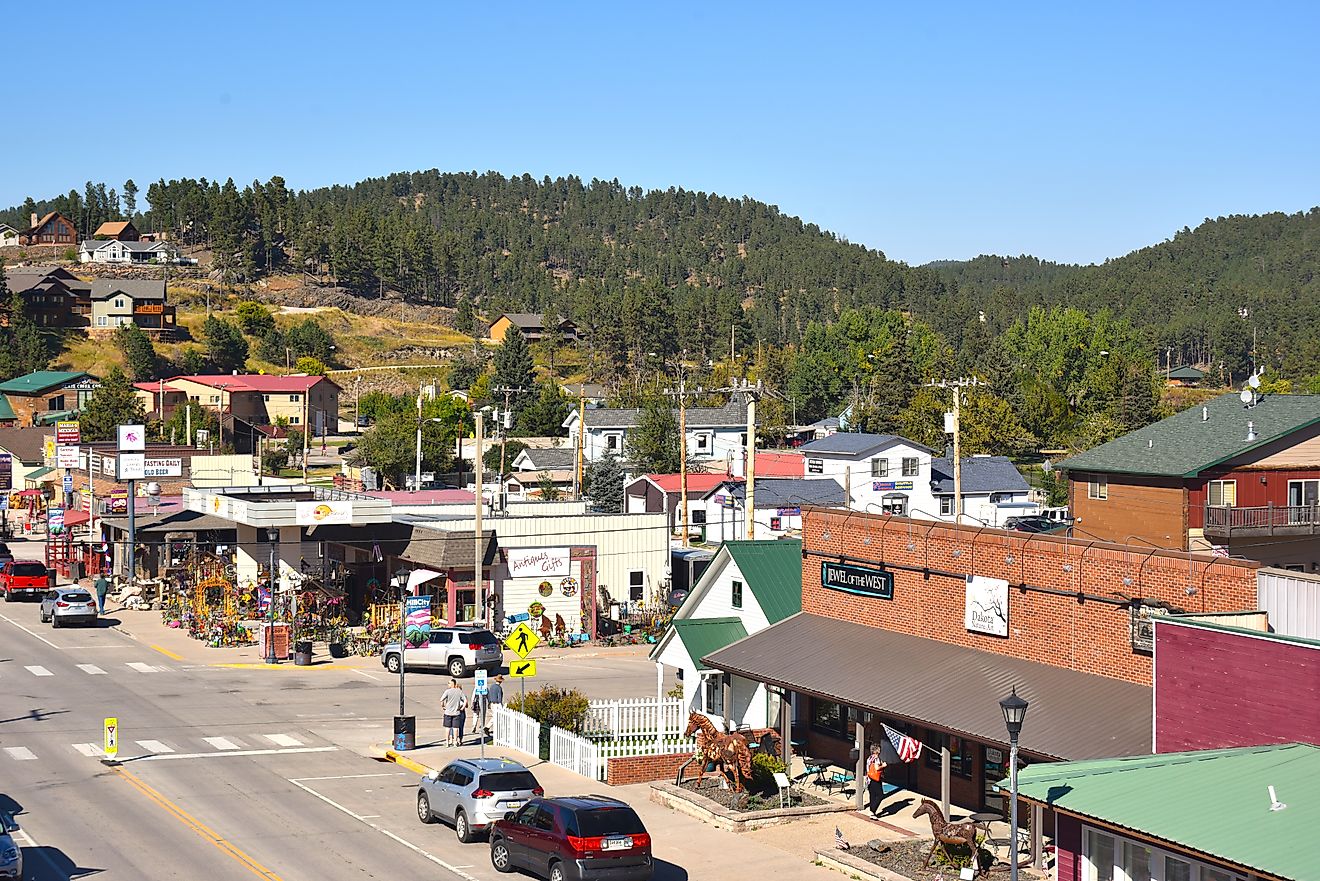 Main Street in Hill City, South Dakota. Editorial credit: Paul R. Jones / Shutterstock.com.