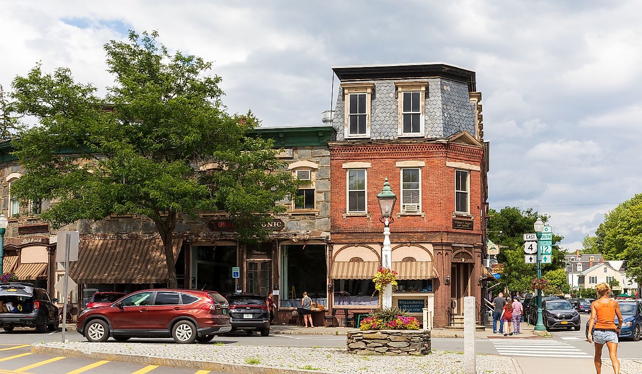 Downtown Woodstock, Vermont. Image credit hw22 via Shutterstock