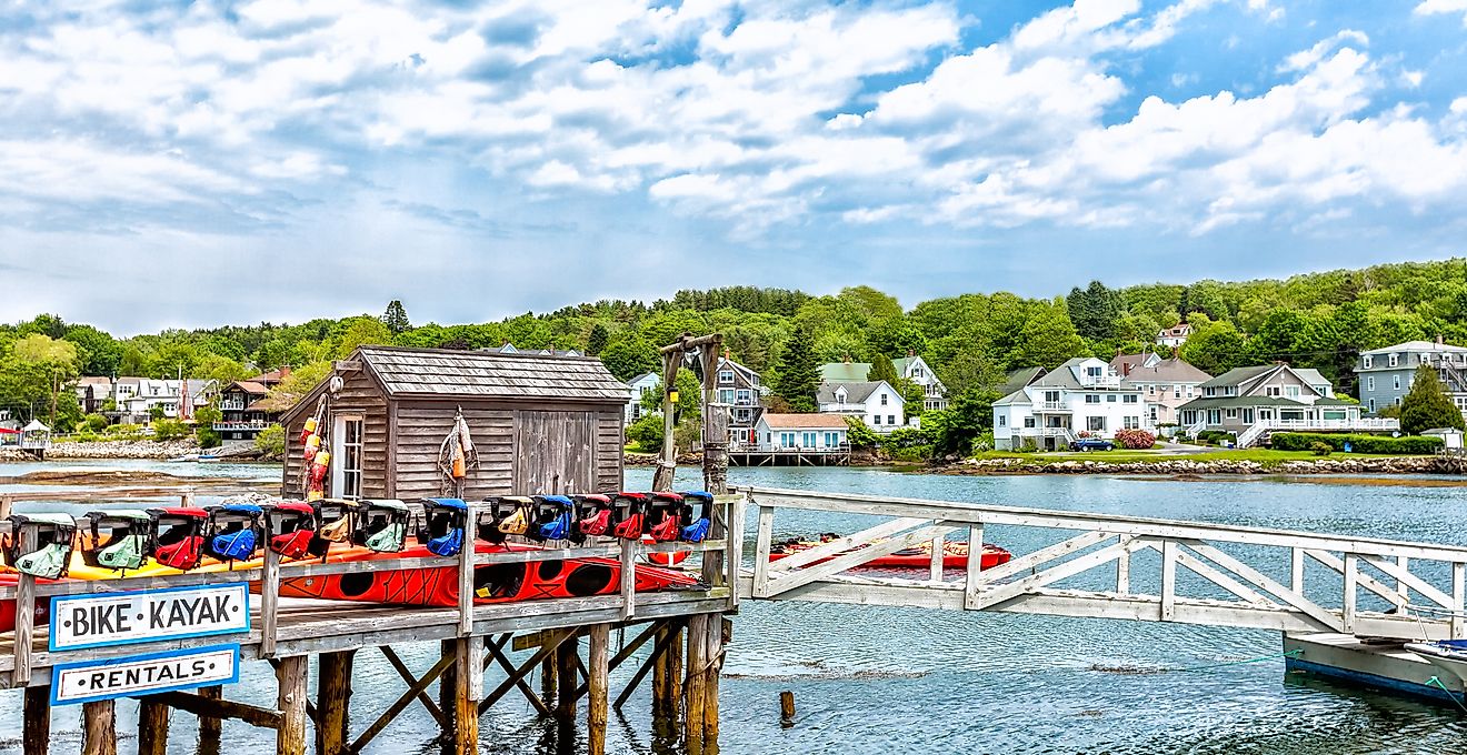 The charming town of Boothbay Harbor, Maine.