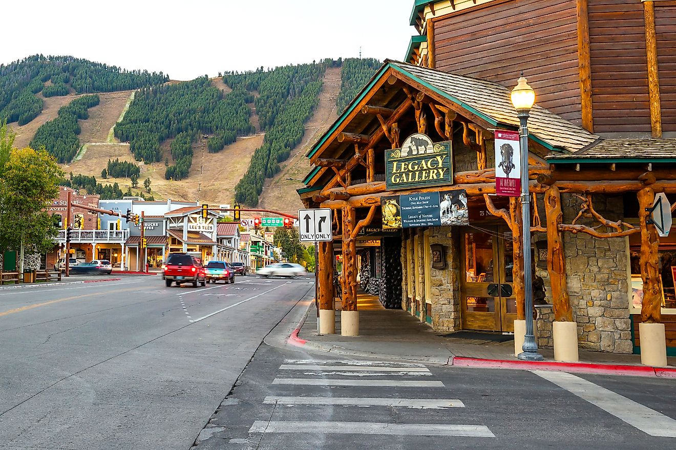 Downtown Jackson, Wyoming. Editorial credit: f11photo / Shutterstock.com.