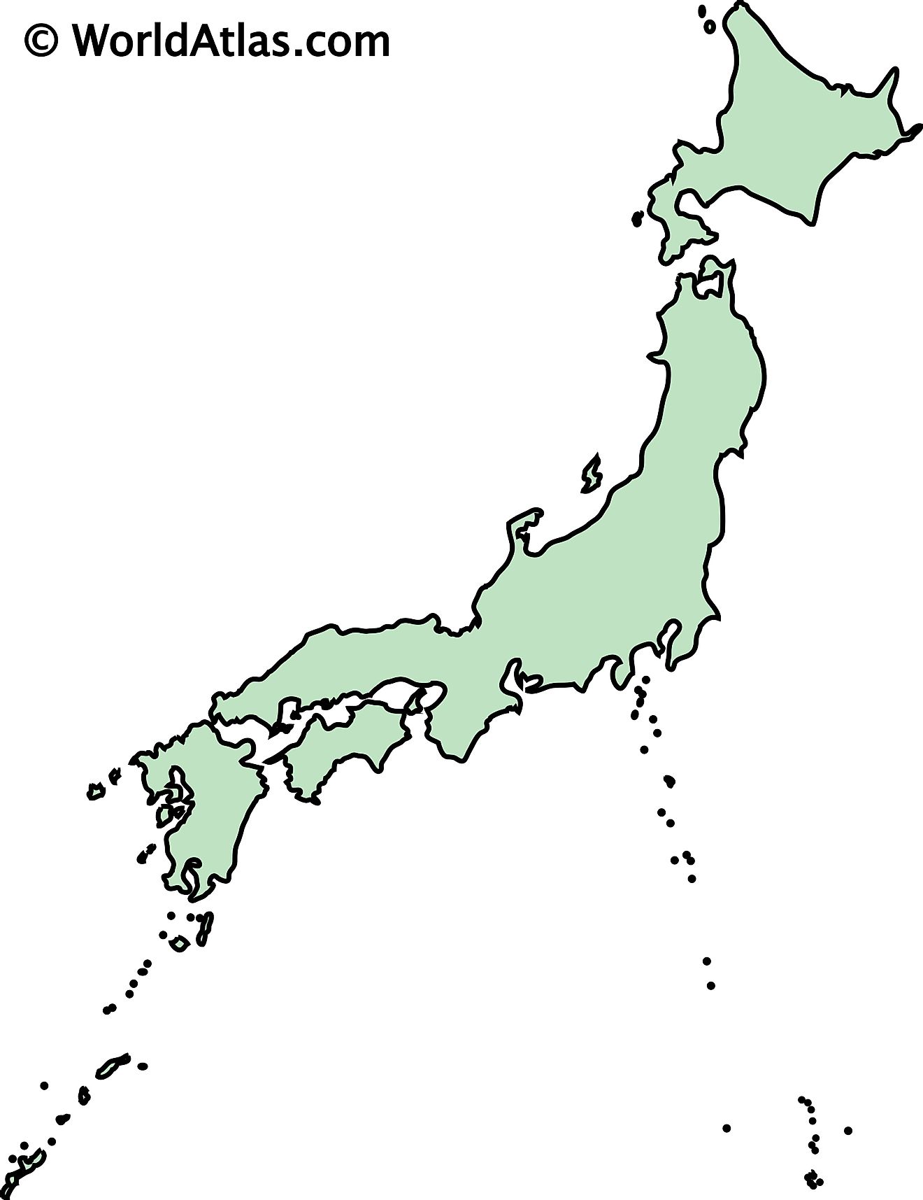 Blank Japan Map Japan Map Blank Blank Map Of Japan Printable Page 1 ...