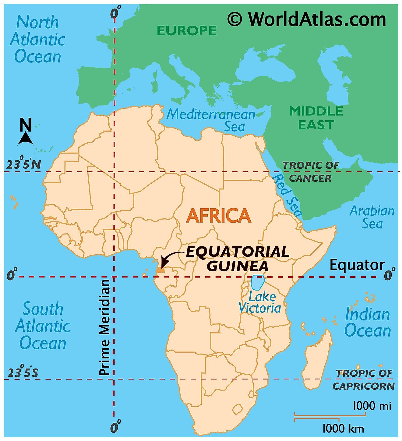 Map Of Africa With Equator World Map
