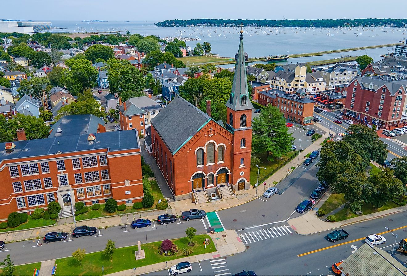 Overlooking Salem, Massachusetts.