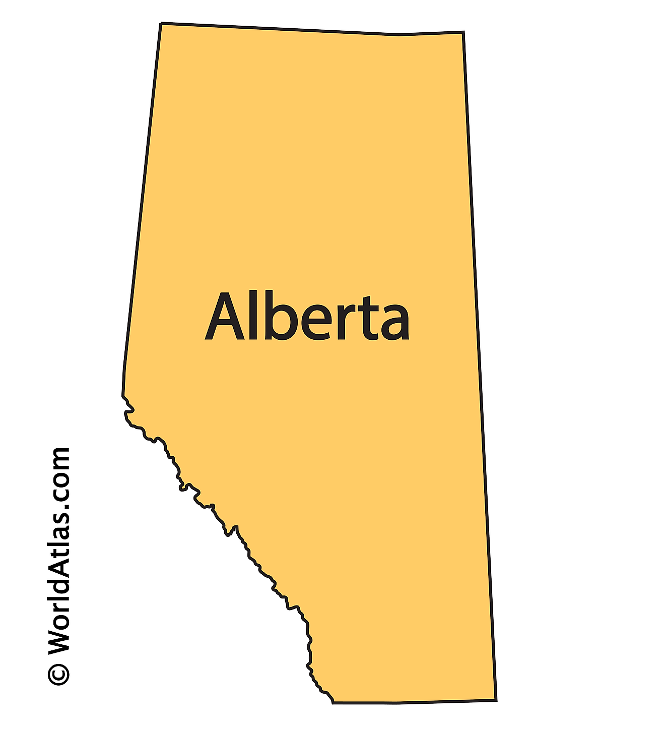 Alberta Map Outline