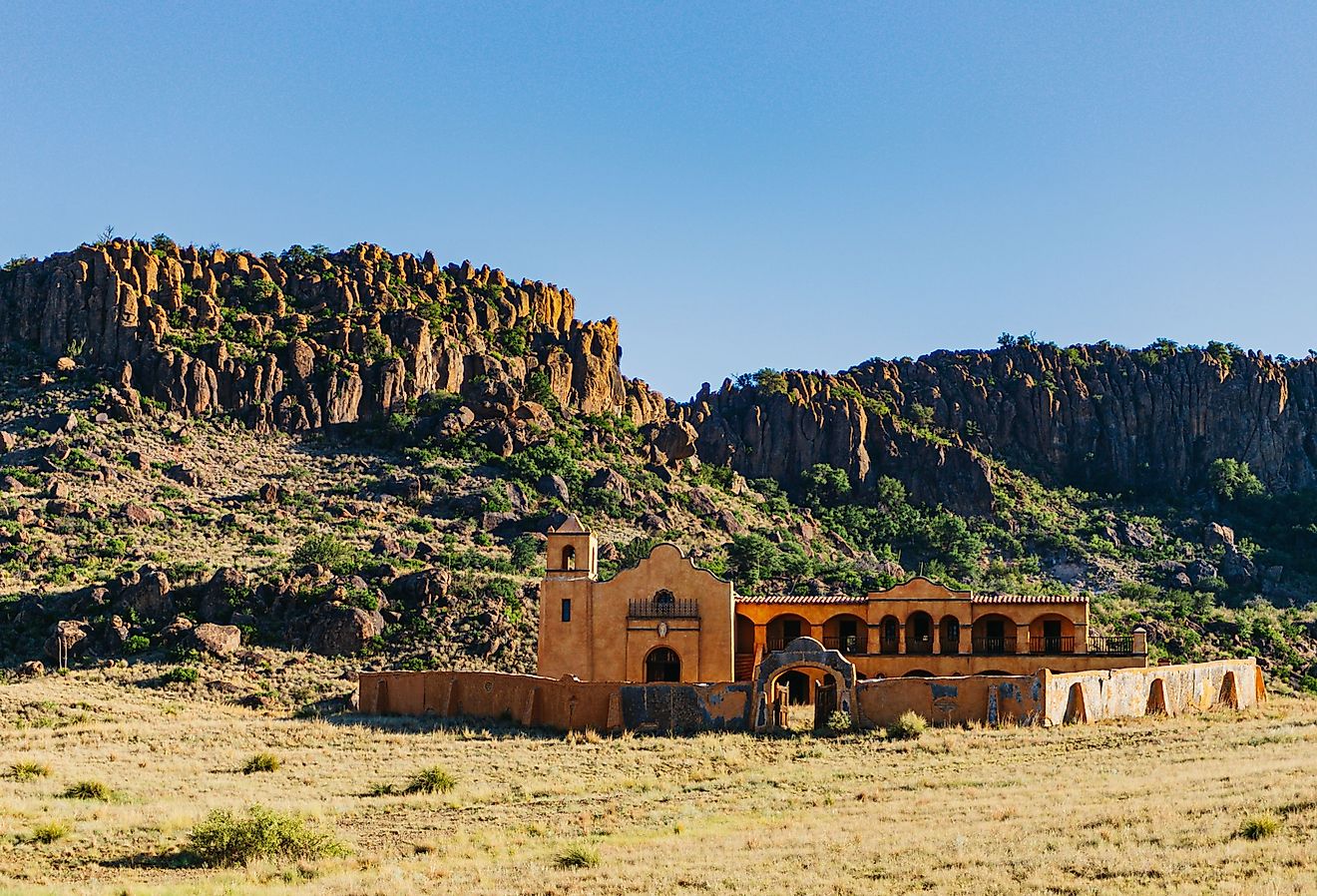 An old movie set in Alpine, Texas. Image credit RandomHartz via Shutterstock.