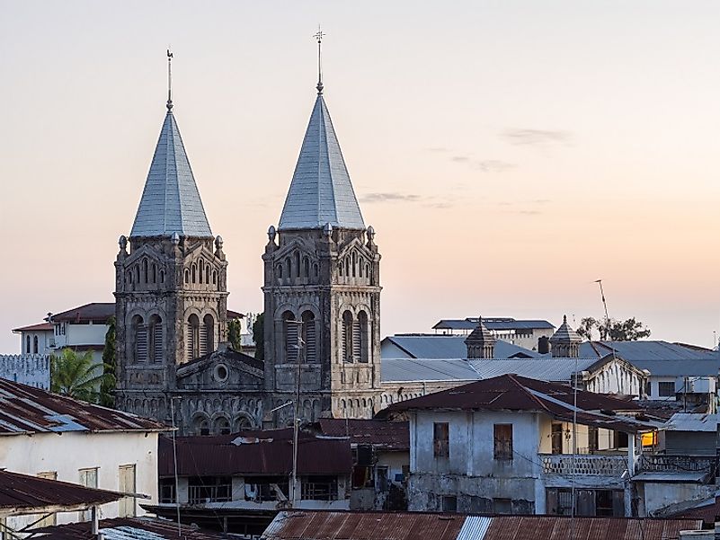 St. Joseph's Cathedral, a Roman Catholic church in Stone Town, Zanzibar, Tanzania.