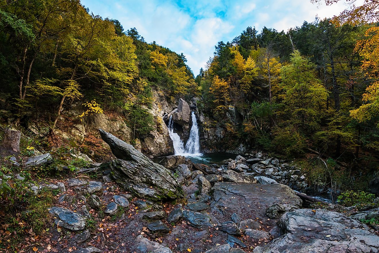 Bash Bish Falls in Massachusetts.