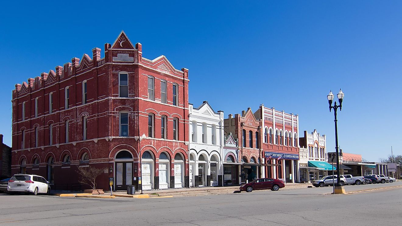 Street view in Lockhart, Texas