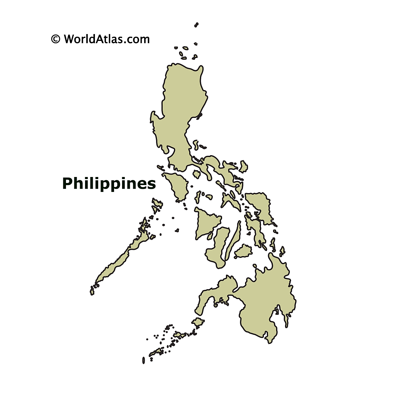 blank philippine map with regions