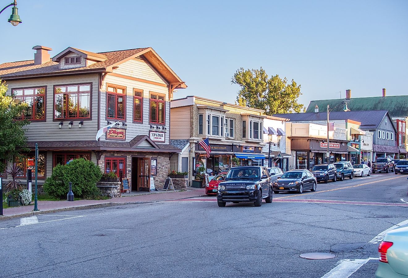 Main Street in Lake Placid, New York. Image credit Karlsson Photo via Shutterstock