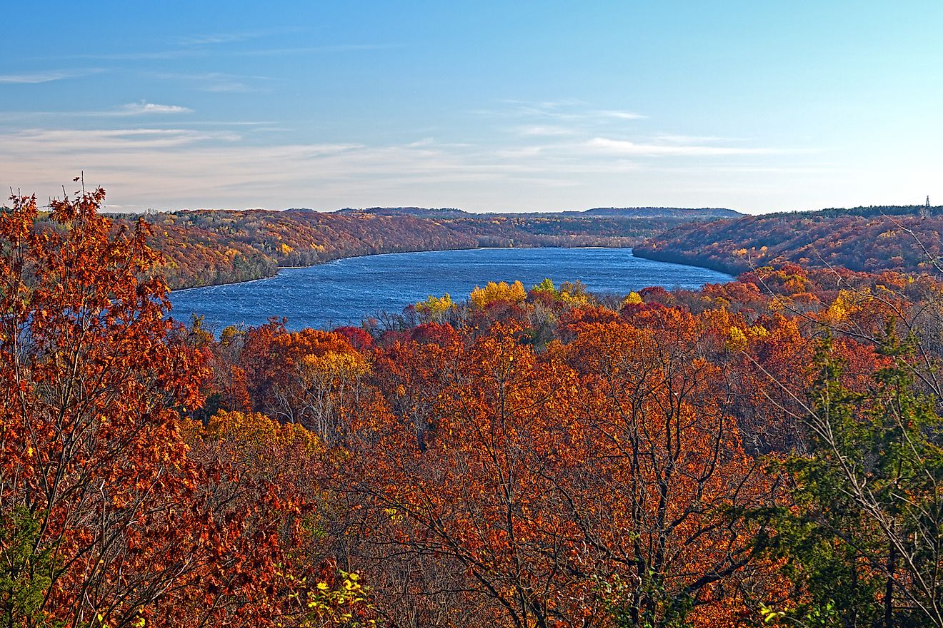 Fall foliage in Afton State Park, Minnesota.