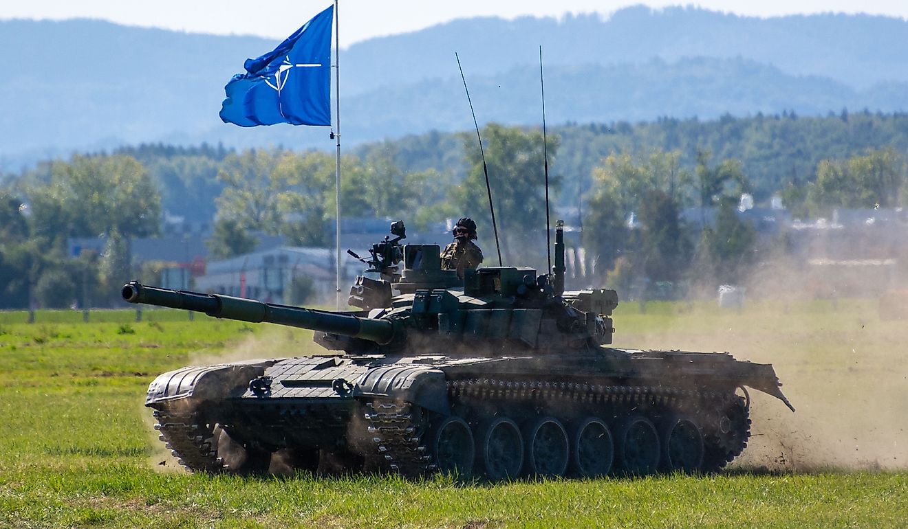 2019: A public NATO Days om Ostrava presentation featuring a Czech army unit operating a battle tank.