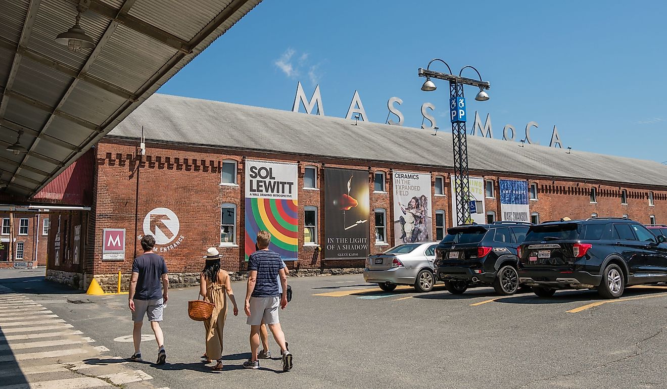 Massachusetts Museum of Contemporary Art known familiarly as Mass MOCA is a famous museum located in North Adams, MA. Editorial credit: Heidi Besen / Shutterstock.com