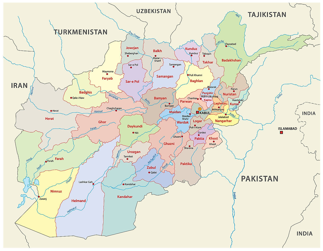 Afghanistan Maps & Facts World Atlas