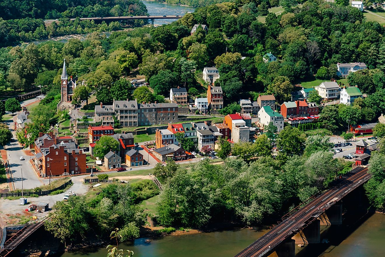 Scenic view of Harpers Ferry, West Virginia. Editorial credit: Firepphotography1 / Shutterstock.com